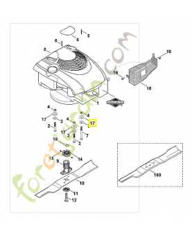Rondelle 10,5x24 6356-708-9300. Pièce de rechange Sithl / Vicking