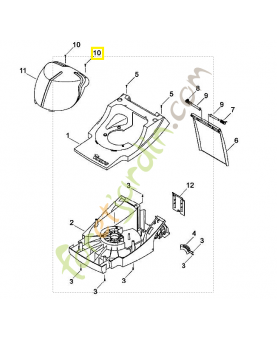Vis plast. 50x25 9104-007-4293. Pièce de rechange Sithl / Vicking
