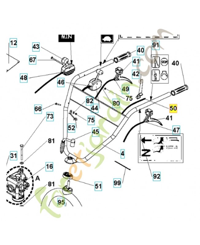 Cable de frein moteur Cable de frein moteur