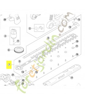 Barre de coupe compl. 450 mm / 18"