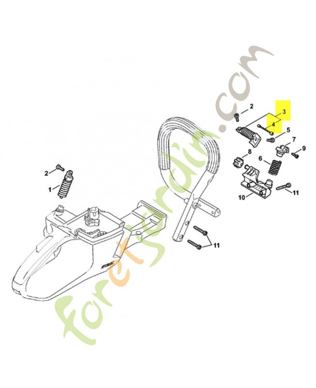 Ressort av 1142-790-8301 stihl