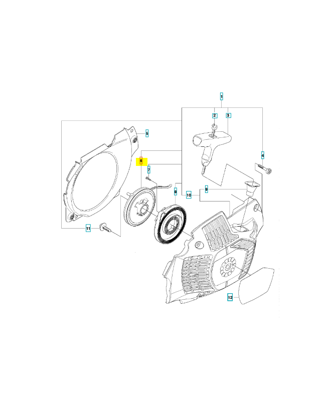 ressort de rappel 505065301. Pièce de rechange Husqvarna ressort de rappel 505065301. Pièce de rechange Husqvarna