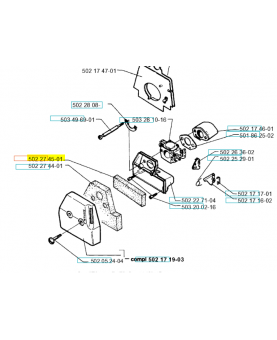Préfiltre husqvarna ref. 502274502 Remplace référence 502274501