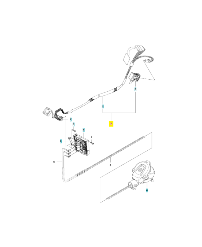 Kit interrupteur 593895901. Pièce détachée Husqvarna