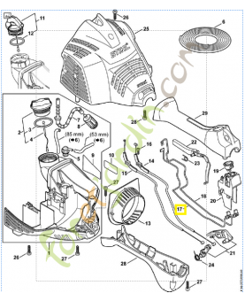 Câble 4144-440-1901. Pièce de rechange Sithl / Vicking