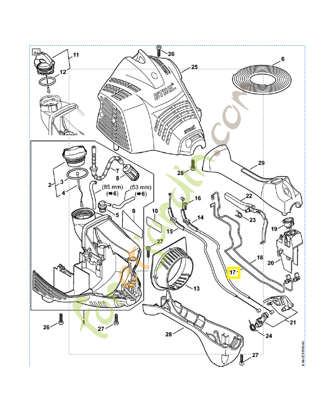 Câble 4144-440-1901. Pièce de rechange Sithl / Vicking Câble 4144-440-1901. Pièce de rechange Sithl / Vicking