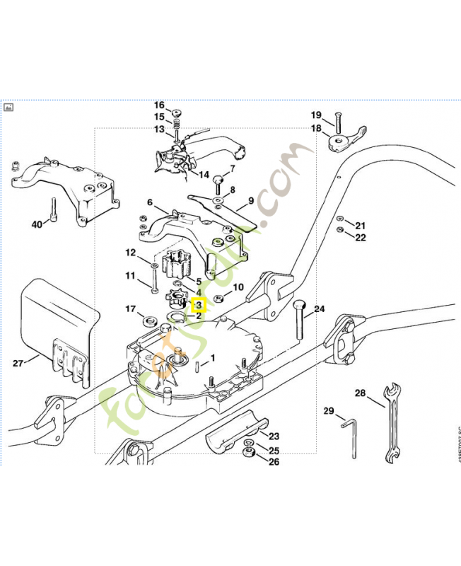 Entraineur 4308-162-3201. Pièce de rechange Sithl / Vicking
