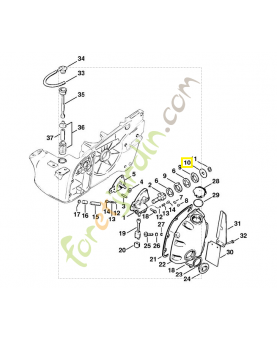 Rondelle 0000-958-1001. Pièce de rechange Sithl / Vicking