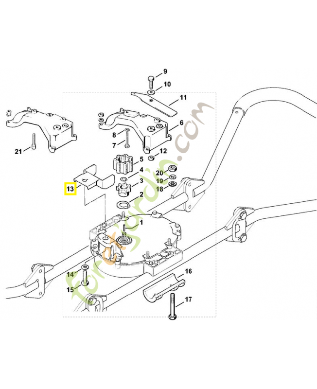 Protecteur 4308-640-7210. Pièce de rechange Sithl / Vicking