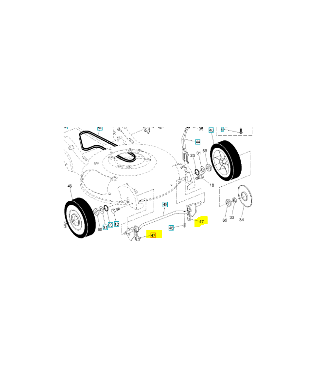 Coussinet axe de roue avant 532183438