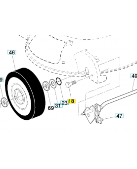 Vis 12x5/8 532163409. Pièce de rechange Husqvarna