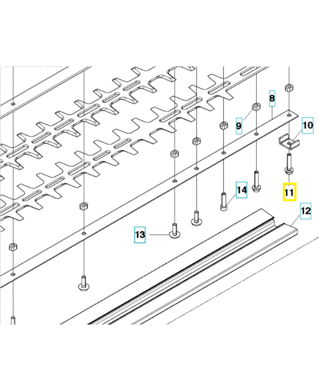 Boulon 506618001. Pièce de rechange Husqvarna