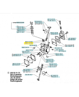 Ressort de levier 505520127. Pièce de rechange Husqvarna