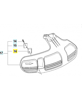 Support 544124501. Pièce de rechange Husqvarna
