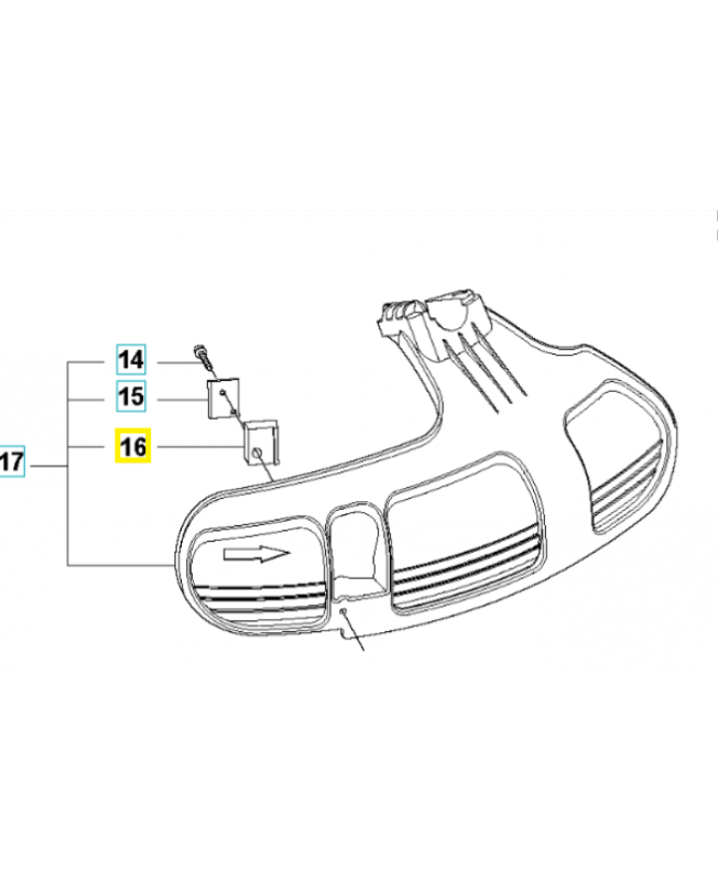 Support 544124501. Pièce de rechange Husqvarna