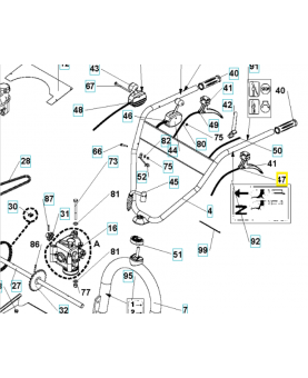 Câble 544330401. Pièce de rechange Husqvarna