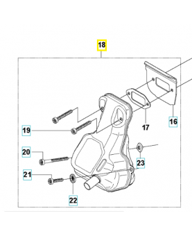 Silencieux 592778301. Pièce détachée Husqvarna