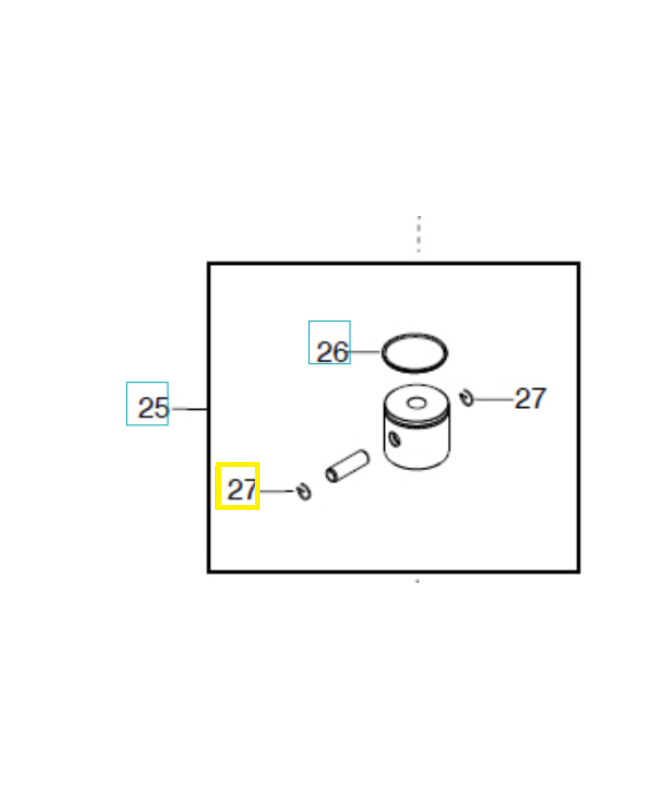 Anneau de verrouillage 530015162. Pièce de rechange Husqvarna