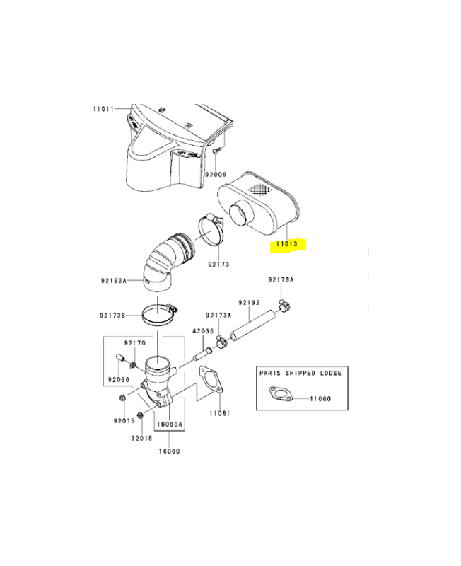 Filtre à air 581990901. Pièce détachée Husqvarna