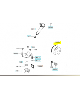 filtre à huile 578159201. Pièce de rechange Husqvarn