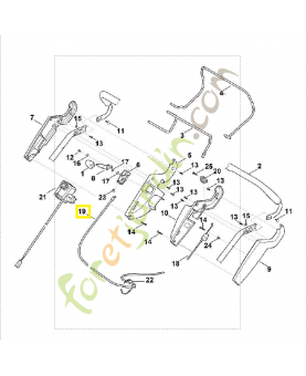 Câble commande variateur 6340-700-7535. Pièce de rechange Sithl / Vicking
