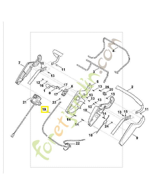Câble commande variateur 6340-700-7535. Pièce de rechange Sithl / Vicking Câble commande variateur 6340-700-7535. Pièce de rechange Sithl / Vicking