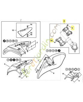 Monture de serrage 4148-710-4200. Pièce de rechange Sithl / Vicking