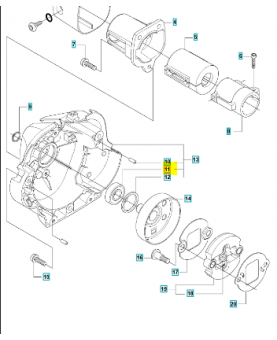 Roulement a billes 738210104. Pièce de rechange Husqvarna