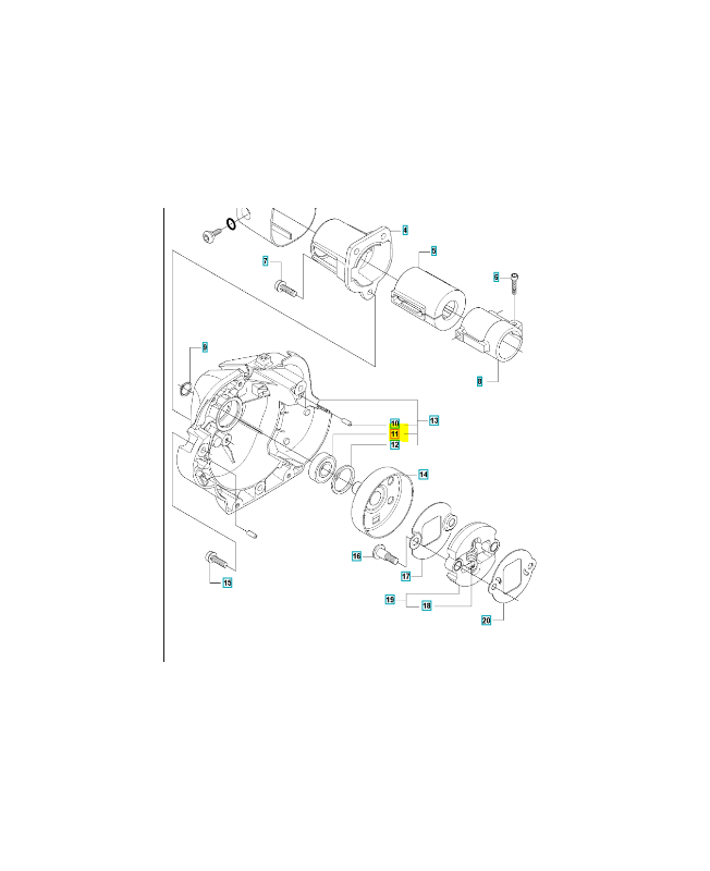 Roulement a billes 738210104. Pièce de rechange Husqvarna