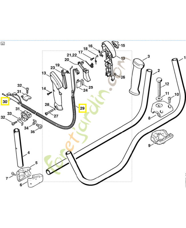 Câble des gaz complet 4116-180-1106. Pièce de rechange Sithl / Vicking Câble des gaz complet 4116-180-1106. Pièce de rechange Sithl / Vicking