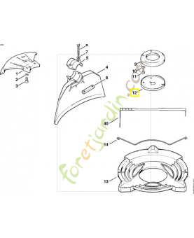 Anneau de protection 4110-717-2801. Pièce de rechange Sithl / Vicking