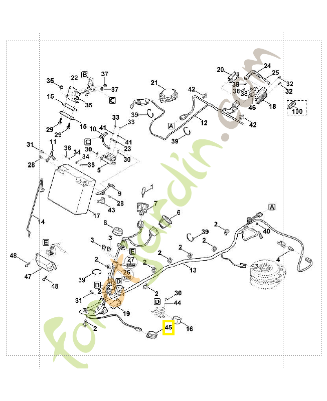 Commutateur 6170-430-0541. Pièce de rechange Sithl / Vicking
