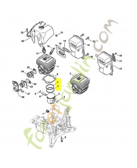 Segment de piston ø 50x1.2 mm