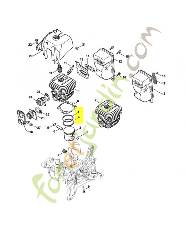 Segment de piston ø 50x1.2 mm