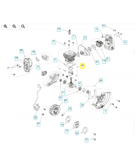 Kit carburateur 545008091. Pièce détachée Husqvarna