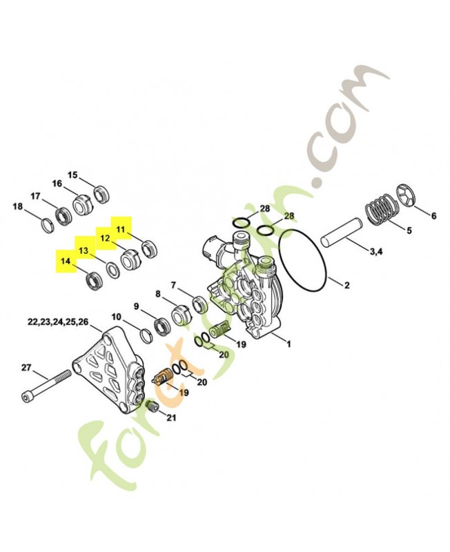 Jeu de joints piston