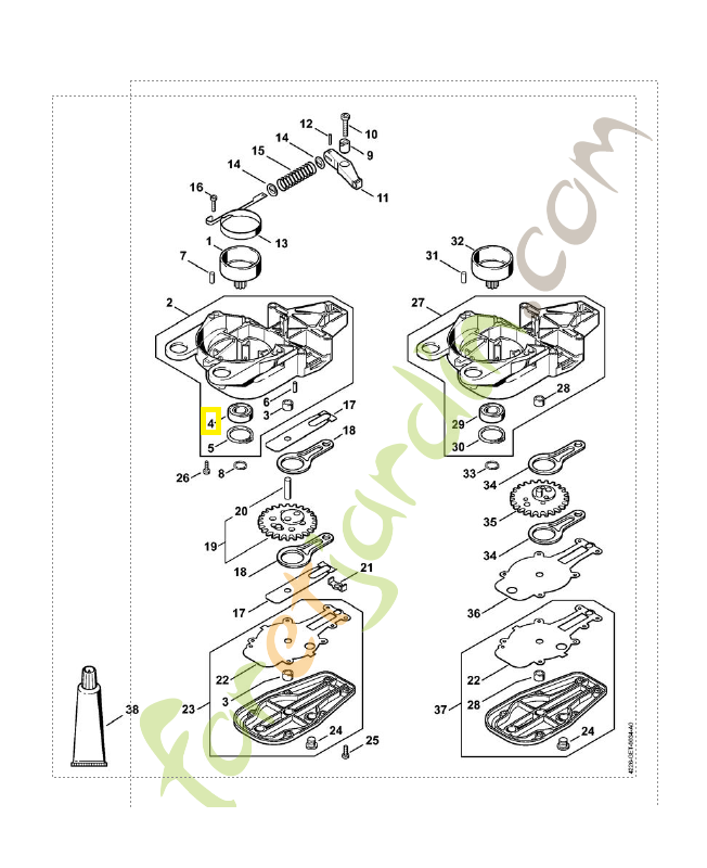 Rlt a billes 6003/2rsc3 9503-003-5382. Pièce de rechange Sithl / Vicking