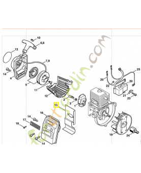 Joint échappement 4227-149-0610. Pièce de rechange Sithl / Vicking