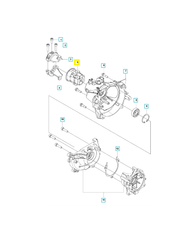 Élément de vibration 576420501. Pièce de rechange Husqvarna