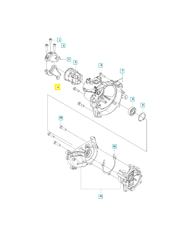 Support 576420802. Pièce de rechange Husqvarna