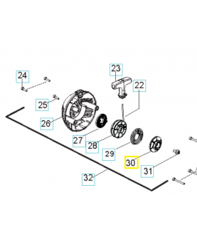 Poulie 579366201. Pièce de rechange Husqvarna