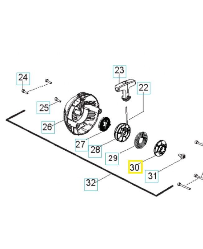 Poulie 579366201. Pièce de rechange Husqvarna