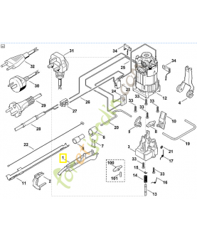 Levier de commande 6460-792-8800. Pièce de rechange Sithl / Vicking