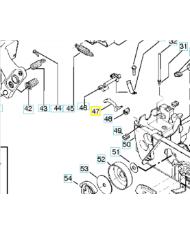 Levier de réglage 530057474. Pièce de rechange Husqvarna