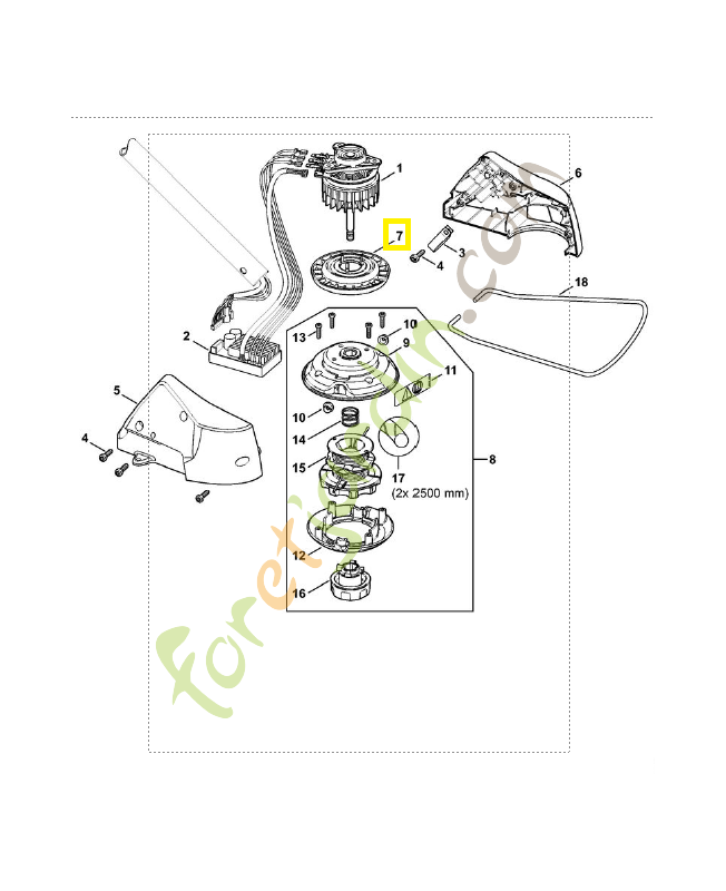 Rondelle d'étancheité 4852-609-0401. Pièce de rechange Sithl / Vicking