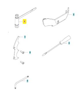 Clé 521532901. Pièce de rechange Husqvarna