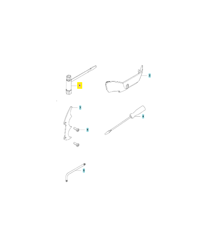 Clé 521532901. Pièce de rechange Husqvarna