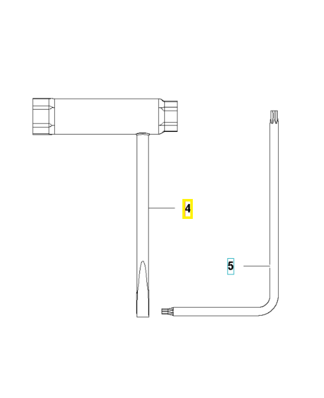 clé 522521102. Pièce de rechange Husqvarna