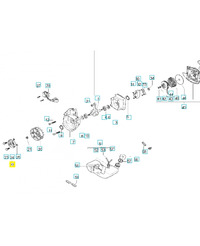 Embrayage 538248808. Pièce de rechange Husqvarna