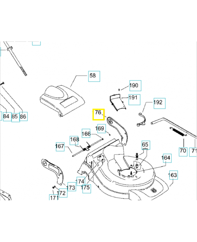 Support 531213366. Pièce de rechange Husqvarna